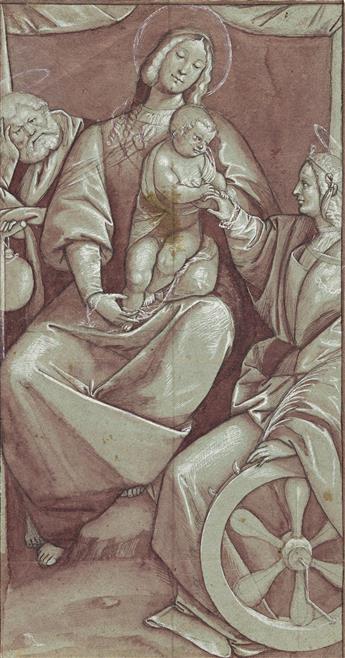 GAUDENZIO FERRARI (Piedmont 1475-1546 Milan) The Mystic Marriage of St. Catherine.
